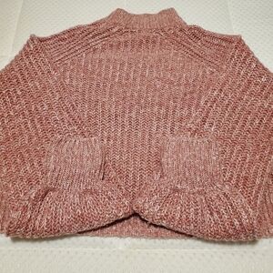 ⭐️SWS PINK BRUSHED KNIT CROPPED LADIES SWEATER SMALL